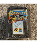 Vintage Bassett&#39;s Liquorice Allsorts Collectible Tin Empty 6.75”x5.5”x4.25” - €8,56 EUR