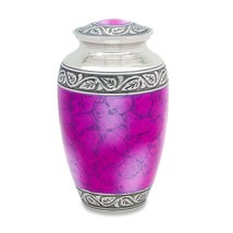 Large/Adult 210 Cubic Inches Grecian Pink Brass Funeral Cremation Urn for Ashes - £143.35 GBP