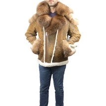 Barya New York Men&#39;s Sheepskin Shearling Moto Jacket - $528.00