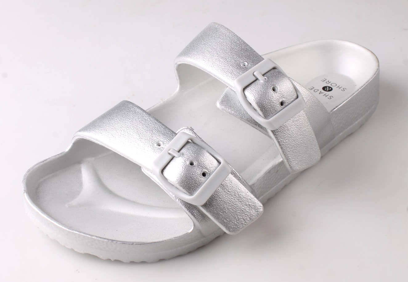 Shade & Shore Damen Neida EVA Zwei Band Fußbett Slide Sandalen Größe 8 US Neu Item image 2