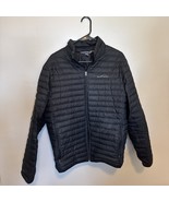 Eddie Bauer Jacket Mens Medium Black EB650 Down Quilted Puffer Packable ... - $40.85 CAD