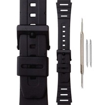 Morellato Spiro Silicone Watch Strap - Black - 18mm - Special Stainless Steel Bu - £10.11 GBP