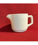 Vintage Arcopal France White Restaurant Milk Glass Creamer 3 1/4” Tall G26 - $17.58 CAD