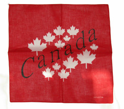 22&quot;X22&quot; Canada Canadian Maple Leaf Letters Red Bandana - £10.21 GBP