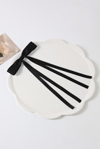 Black Ribbon Bowknot Hair Clip - $52.28 MXN