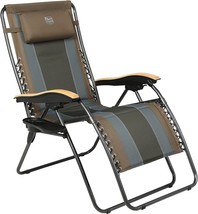 Timber Ridge Zero Gravity Lounge Chair, Full Padded Patio Chair With Cup... - $147.95