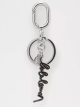 LULULEMON  Metal Script Keychain Black /Silver NWT - $59.95