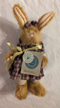 Boyds Bears Gretchen Brown Bunny Rabbit Plush Stuffed Animal 1997 Tags Jointed - £9.15 GBP