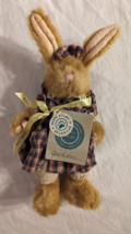 Boyds Bears Gretchen Brown Bunny Rabbit Plush Stuffed Animal 1997 Tags Jointed - £8.75 GBP