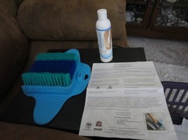 Footmate Blue Brush Foot Scrubber Massager &amp; Rejuvenating Gel - $29.69