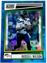 Russell Wilson 2022 Panini Score Blue Star Holo Parallel #d/399 - NFL Seahawks - £6.84 GBP