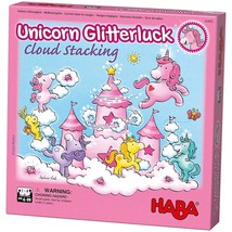 Unicorn Glitterluck Cloud Stacking - A Cooperative Roll &amp; Move Dexterity Game Fo - £36.16 GBP