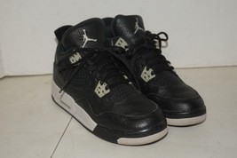 Nike Air Jordan 4 Retro IV Black White Oreo 408452-003 GS Sz: 5.5Y Kids - £55.18 GBP