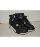 Nike Air Jordan 4 Retro IV Black White Oreo 408452-003 GS Sz: 5.5Y Kids - £54.75 GBP
