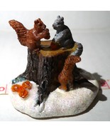 Lemax 2003 Chipmunks Squirrels Tree Stump Christmas Figurine - $9.85