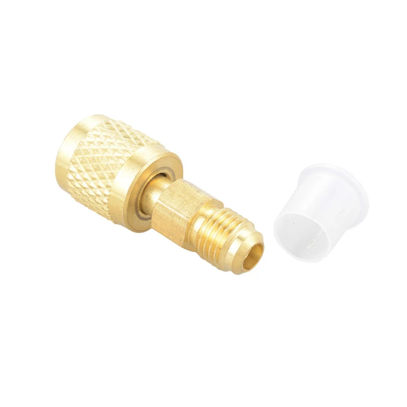 R410a Brass Adapter Joints 1/4&quot; Male To 5/16&quot; Female Charging Hose To Pump - £10.27 GBP