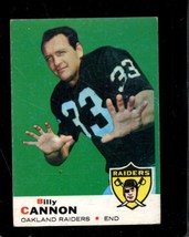 1969 Topps #68 Billy Cannon Vg+ Raiders *X105869 - £5.27 GBP