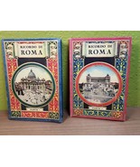 Antique Ricordo Di Roma Parte I &amp; II Souvenir Postcard Books in 4 Languages - $37.57