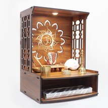 Beautiful Wooden Pooja Stand for Home/Mandir for Home/Temple US - £58.86 GBP