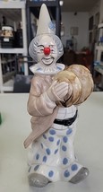 Vintage Espada Navaro Clown With Cymbals Ceramic Figurine - £12.07 GBP