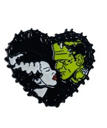 Bride of Frankenstein and Frankenstein Monster Love Enamel Pin - £3.87 GBP
