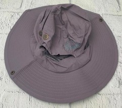 Mens Mesh Boonie Bush Hat Wide Brim Sun Protection Bucket Cap Foldable Grey - £18.56 GBP