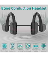 Bluetooth 5.1 Bone Conduction Wireless Headset Open Ear Headphones Water... - £16.48 GBP