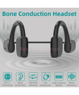 Bluetooth 5.1 Bone Conduction Wireless Headset Open Ear Headphones Water... - £16.49 GBP