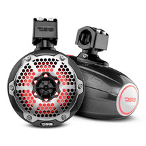 DS18 X Series HYDRO 6.5&quot; Wakeboard Pod Tower Speaker w/RGB LED Light - Black Car - £521.22 GBP