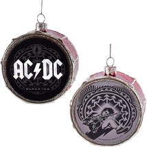 AC/DC - Drum Head Ornament 3.5-Inch Glass by Kurt Adler Inc. - £12.59 GBP