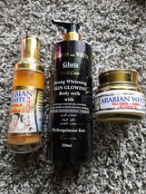 Arabian  magic whitening set: Arabian magic whitening lotion,Arabian whitening f - $93.00