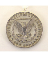 Morgan Dollar Reverse with Letters Cut Out Coin Jewelry, Necklace - £125.77 GBP