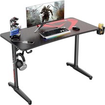 Designa Computer Desk Racing Style, 47 Inch Gaming Desk, Writing Home, Black - £177.19 GBP