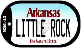 Little Rock Arkansas Novelty Metal Dog Tag Necklace DT-10026 - £12.75 GBP