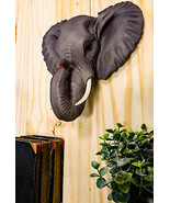 Ebros Safari African Bush Elephant Wall Bust Sculpture 9&quot; H Noble Elephant - €23,89 EUR