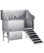 VEVOR 61 Inch Stainless Steel Dog Washing Station, Pet Grooming Tub (Rig... - $2,182.20 CAD