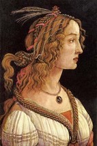 Portrait of Simonetta Vespucci by Sandro Botticelli #2 - Art Print - £17.29 GBP+