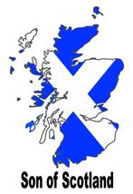 Son of Scotland Scot Scottish Ecosse Country Map Flag Poster High Quality Print - £5.39 GBP+