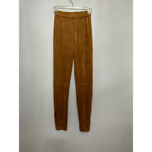 Vici Exclusive Womens Cropped Pants Camel Brown Pull On Stretch Solid XS New - £21.07 GBP