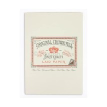 Original Crown Mill A4 Classic Line Texture Laid Writing Pad - Cream (Pa... - $40.00