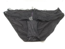 Adore Me Women&#39;s Lace Front Mesh Panty 07232 Black Size 0X - $4.74