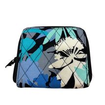 Vera Bradley Small Zip Around Wallet In Camofloral Quilted Pattern - $9.60