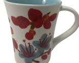 Starbucks Ceramic Floral 12 oz 2004 Tapered Coffee Tea Cup Retired - £7.70 GBP