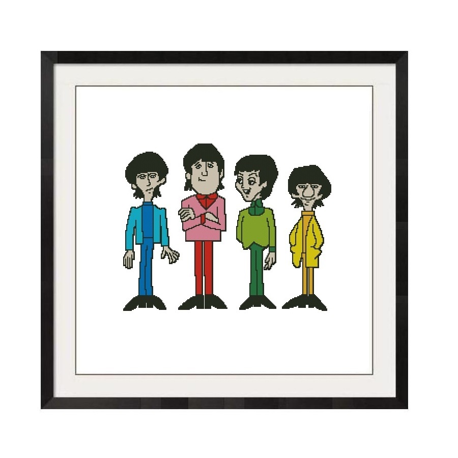 Primary image for ALL STITCHES - BEATLES CROSS STITCH PATTERN IN PDF -063
