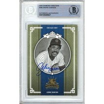 Andre Dawson Chicago Cubs Auto 2005 Diamond Kings B/W #284 BAS Autograph Slab - $99.99