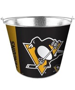 Pittsburgh Penguins NHL 5 Quart Hype Ice Bucket Drink Pail Metal Full Wr... - $436.59 MXN