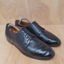Bragano Cole Haan Mens Oxfords Size 8.5 M Black Leather Cap Toe Dress Shoes - £30.56 GBP