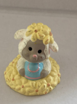 Hallmark Merry Miniatures Easter Lamb With An Easter Egg Figurine - £6.25 GBP