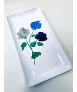 Kate Spade New York Willow Court Rectangle Ceramic Floral Rose Tray Serv... - £27.61 GBP