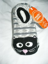 Wonder Nation Girls Fuzzy Slipper Socks Size S/M 1 Pair Gripper Bottoms ... - $11.17